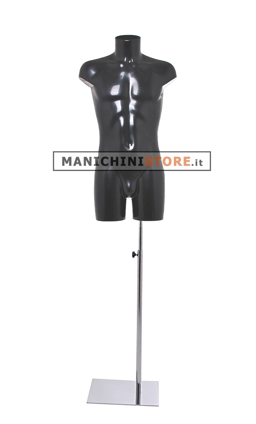 Busto manichino uomo in plastica