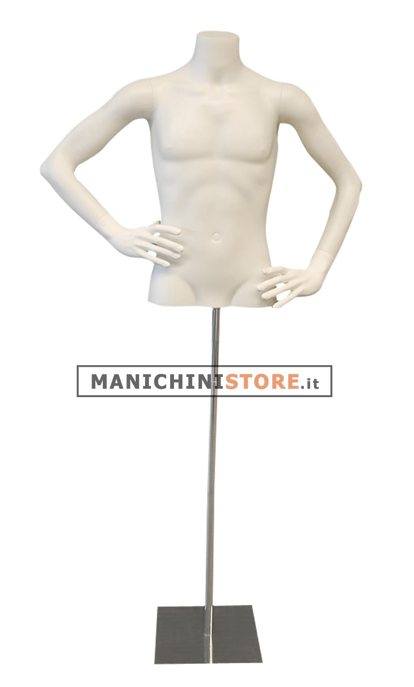 Busto manichino uomo Esprit con base cromata