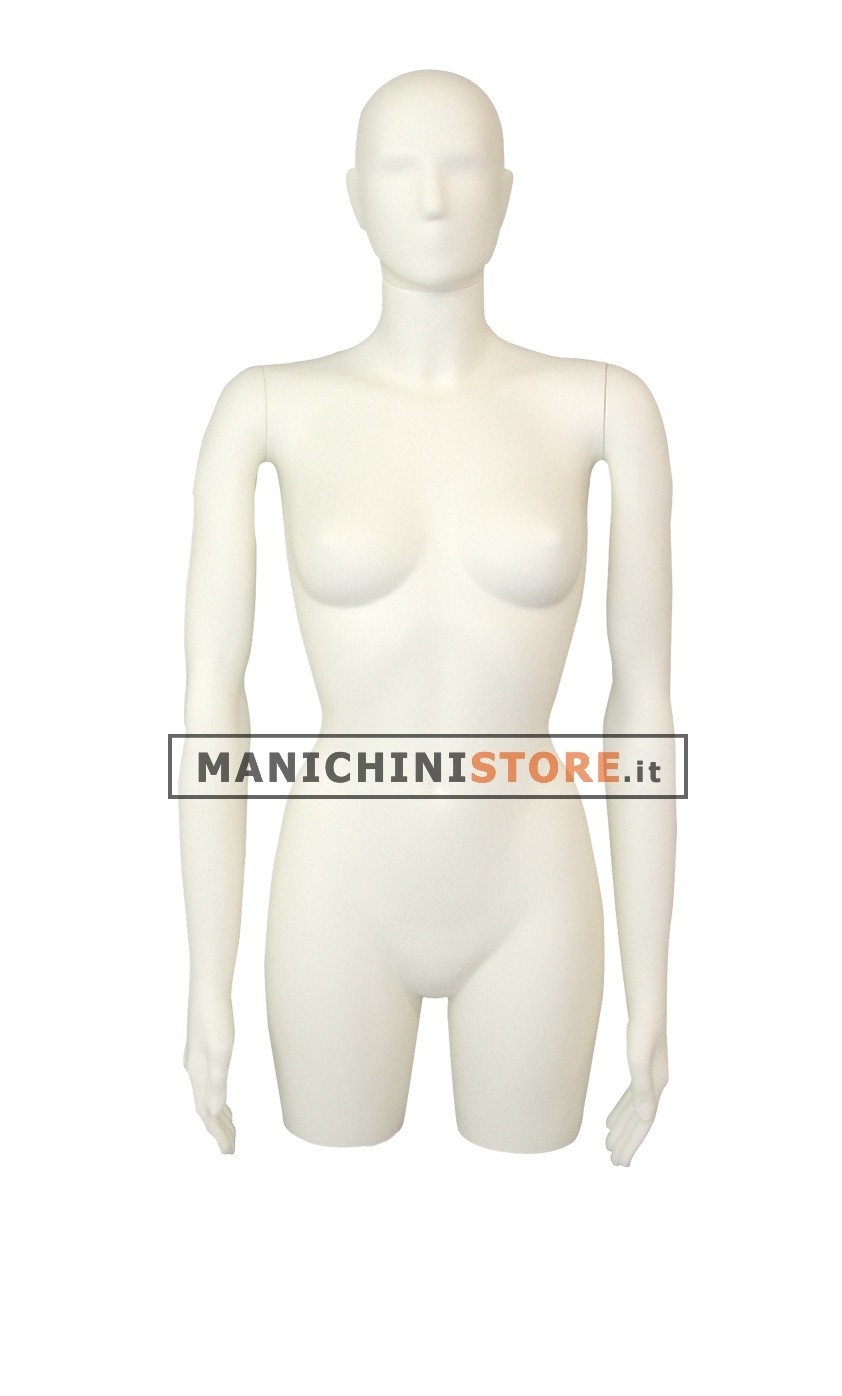 Busto manichino donna con testa stilizzata