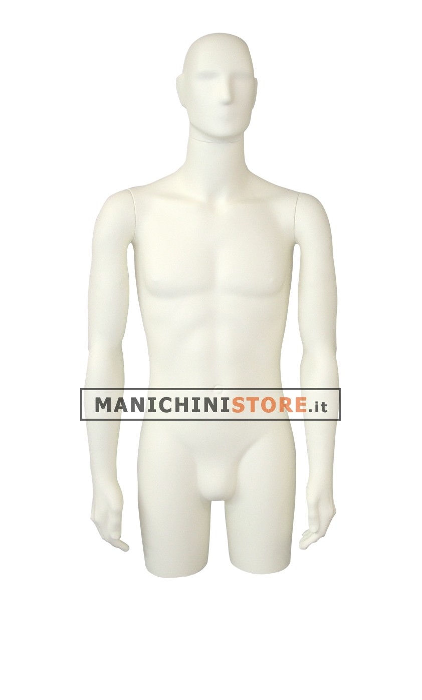 Busto manichino uomo con testa stilizzata