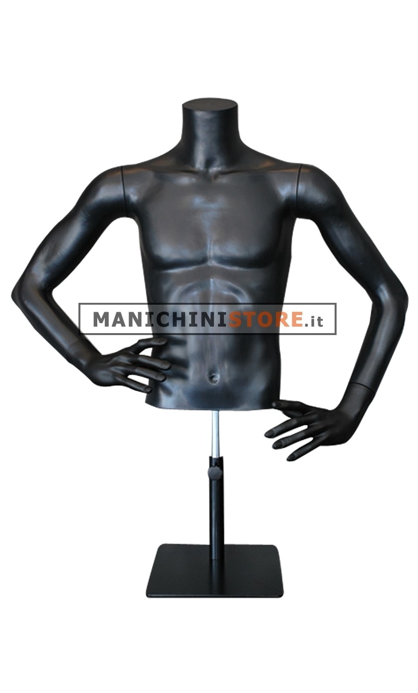 Busto manichino uomo da banco