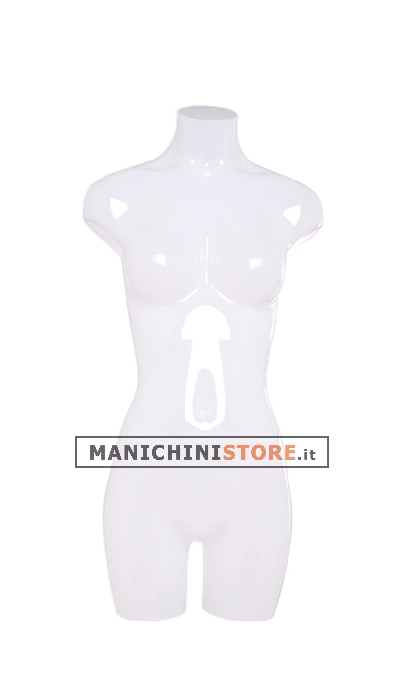 Busto manichino donna opale lucido