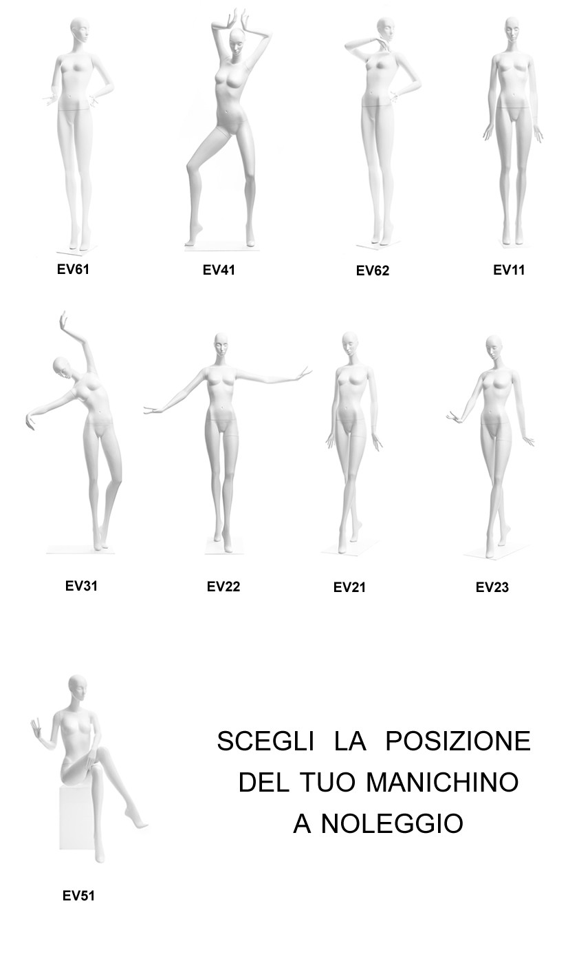 Noleggio 1 manichino donna collezione "Evanescence"
