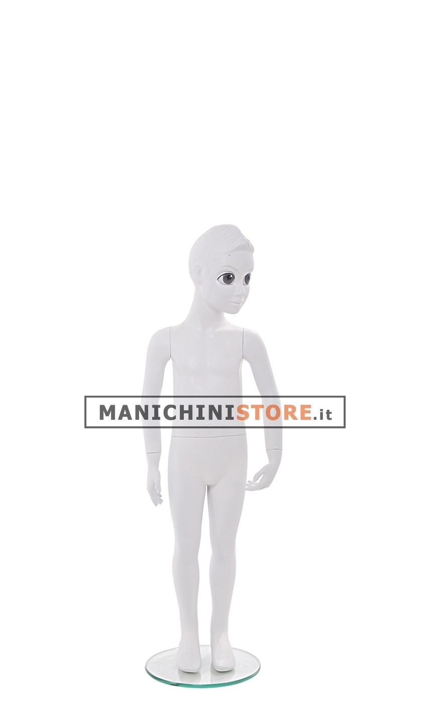 Manichino bambino 4-5 anni "Jake" bianco