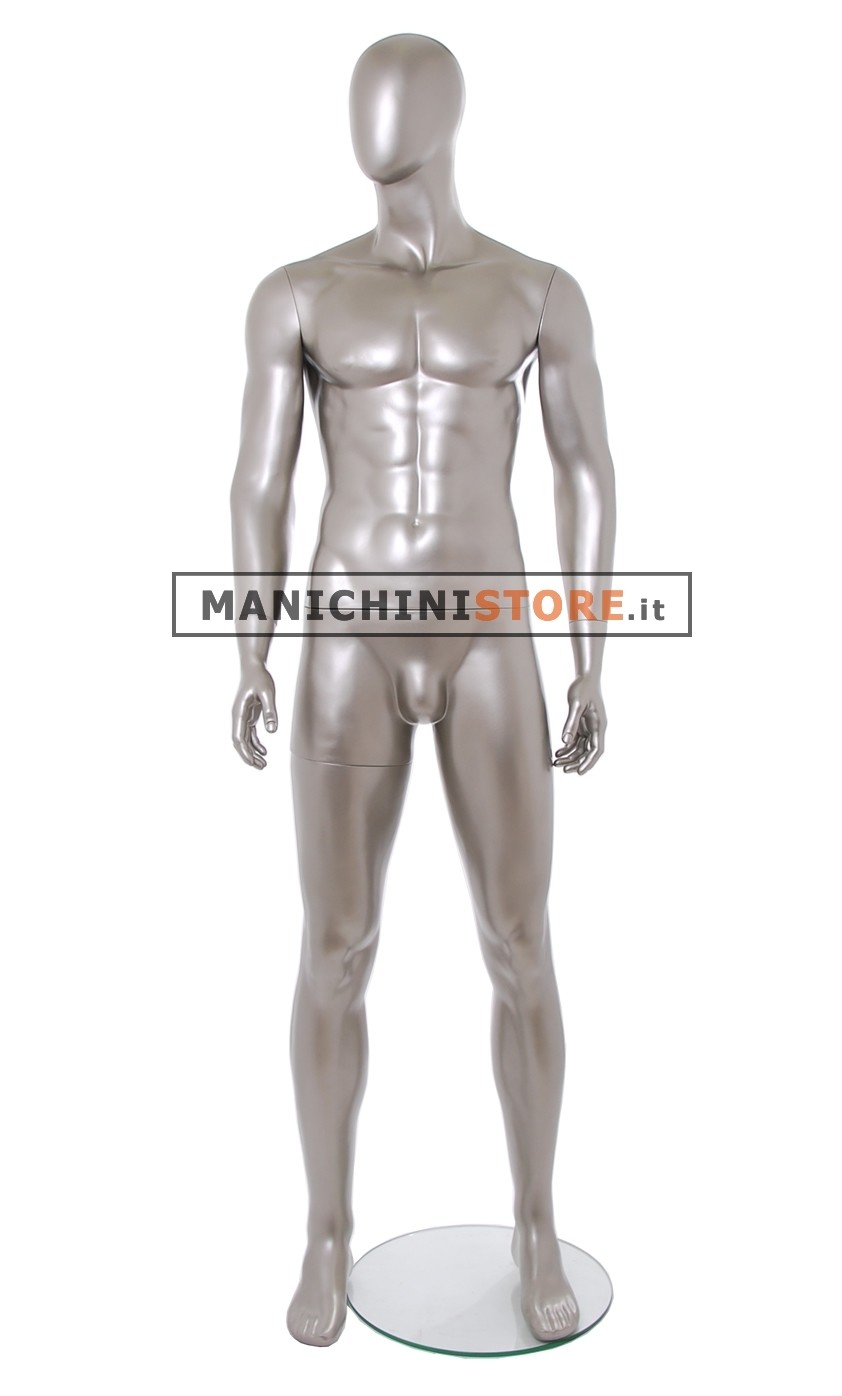 Manichino uomo testa uovo - Vogue 23M NICHEL- EX NOLEGGIO 14.10.16