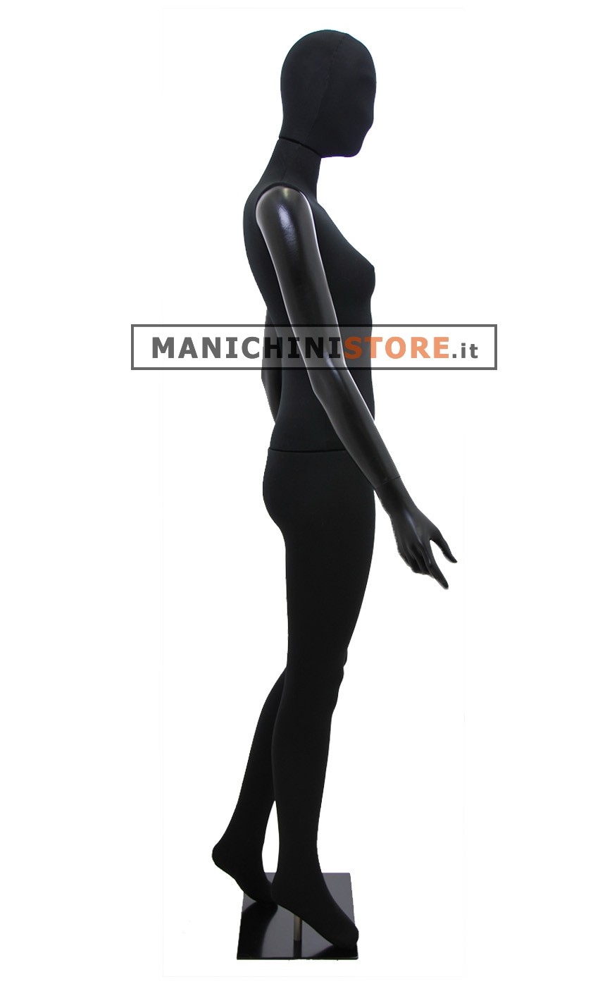 Manichino donna in tessuto spillabile