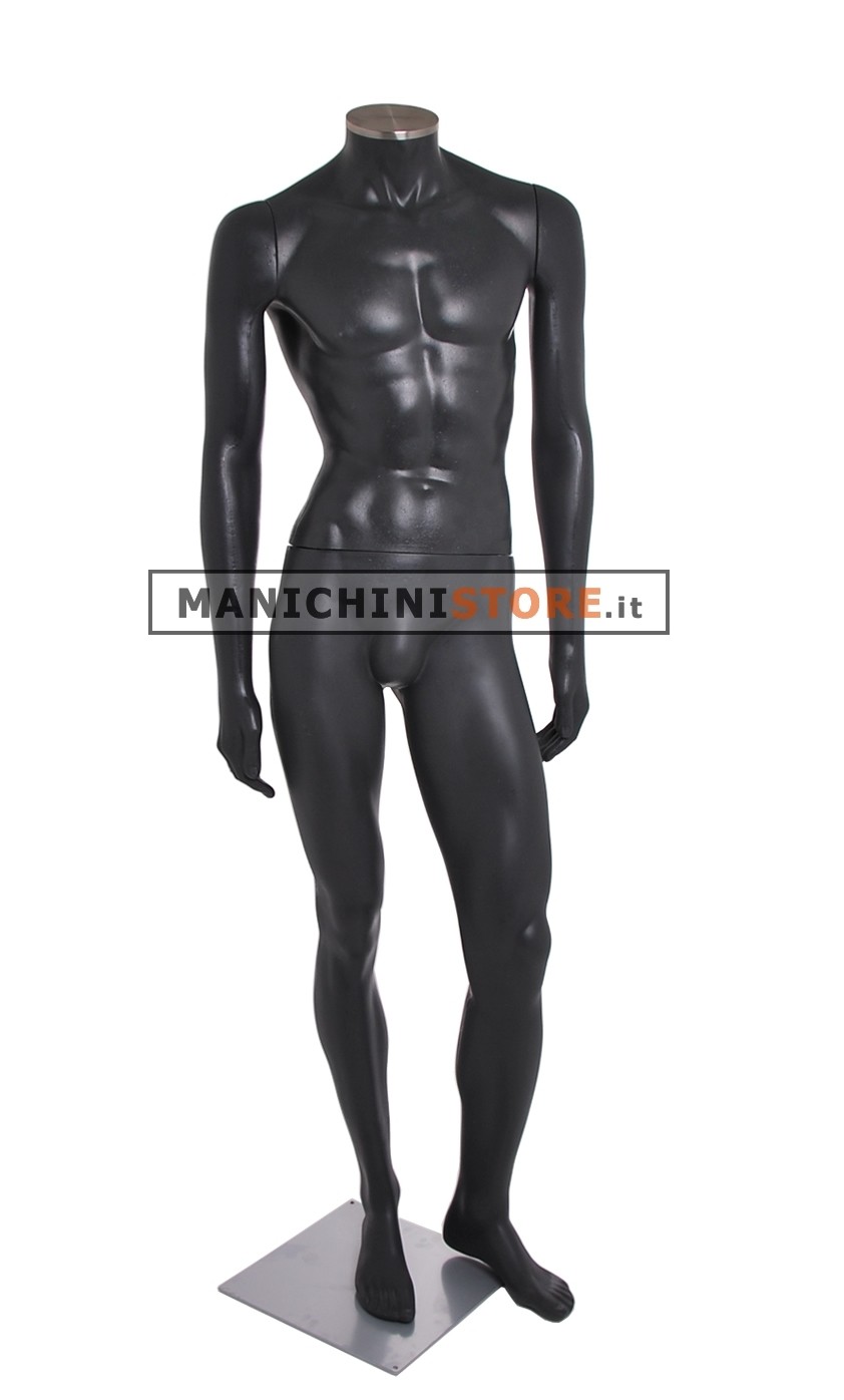 Manichino uomo senza testa - precolorato piombo