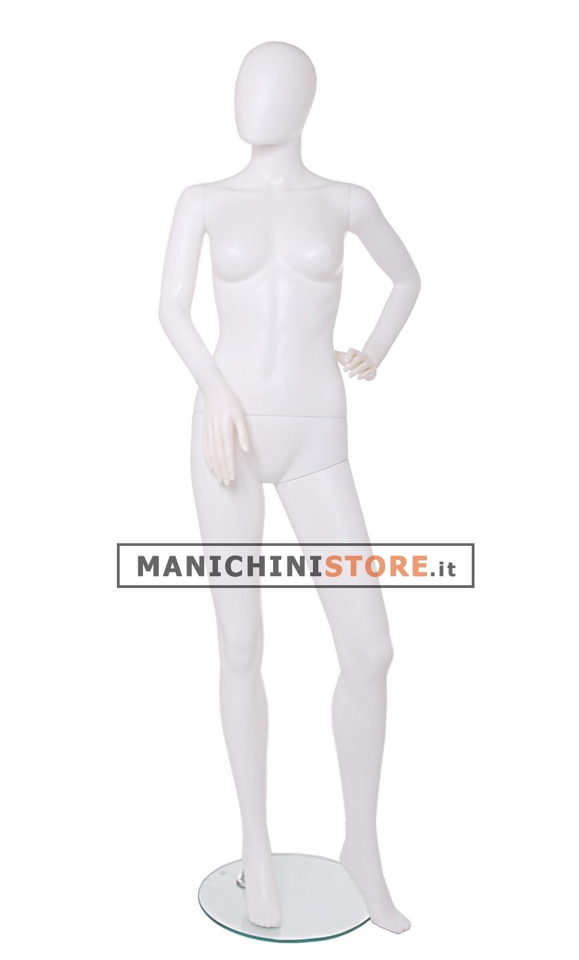Manichino donna testa uovo ECOPLASTIC 27