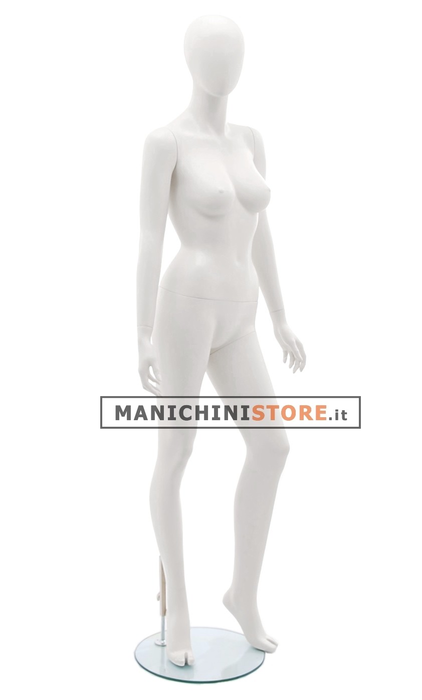 Manichino donna testa uovo - Vogue 2A Bianco
