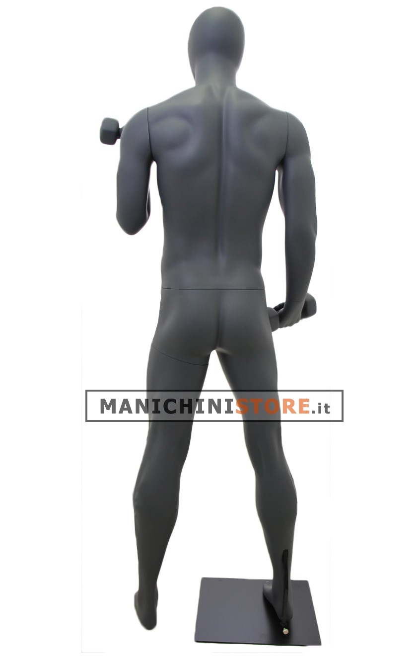 Manichino sportivo uomo dalla testa a uovo  - Pesetti