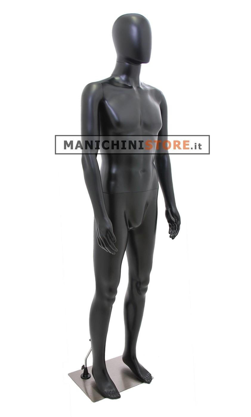 Manichino uomo Nero opaco Ecoplastic 4