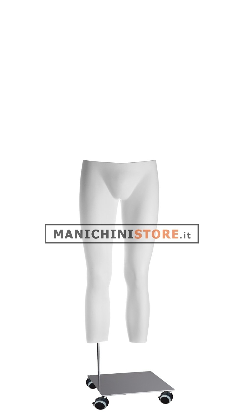 Gambe uomo per foto e-commerce base con ruote