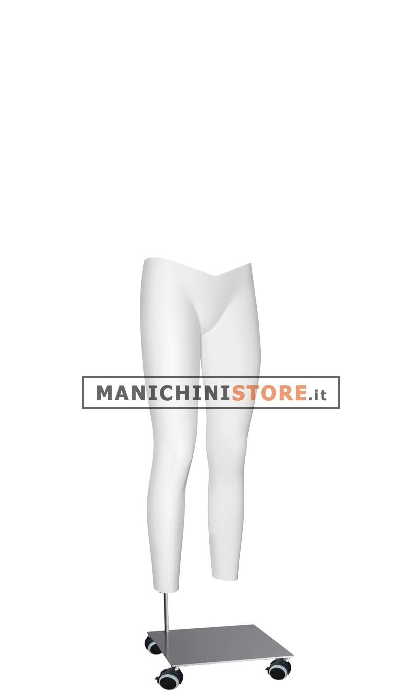 Gambe donna per foto e-commerce taglio a "V" e base con ruote