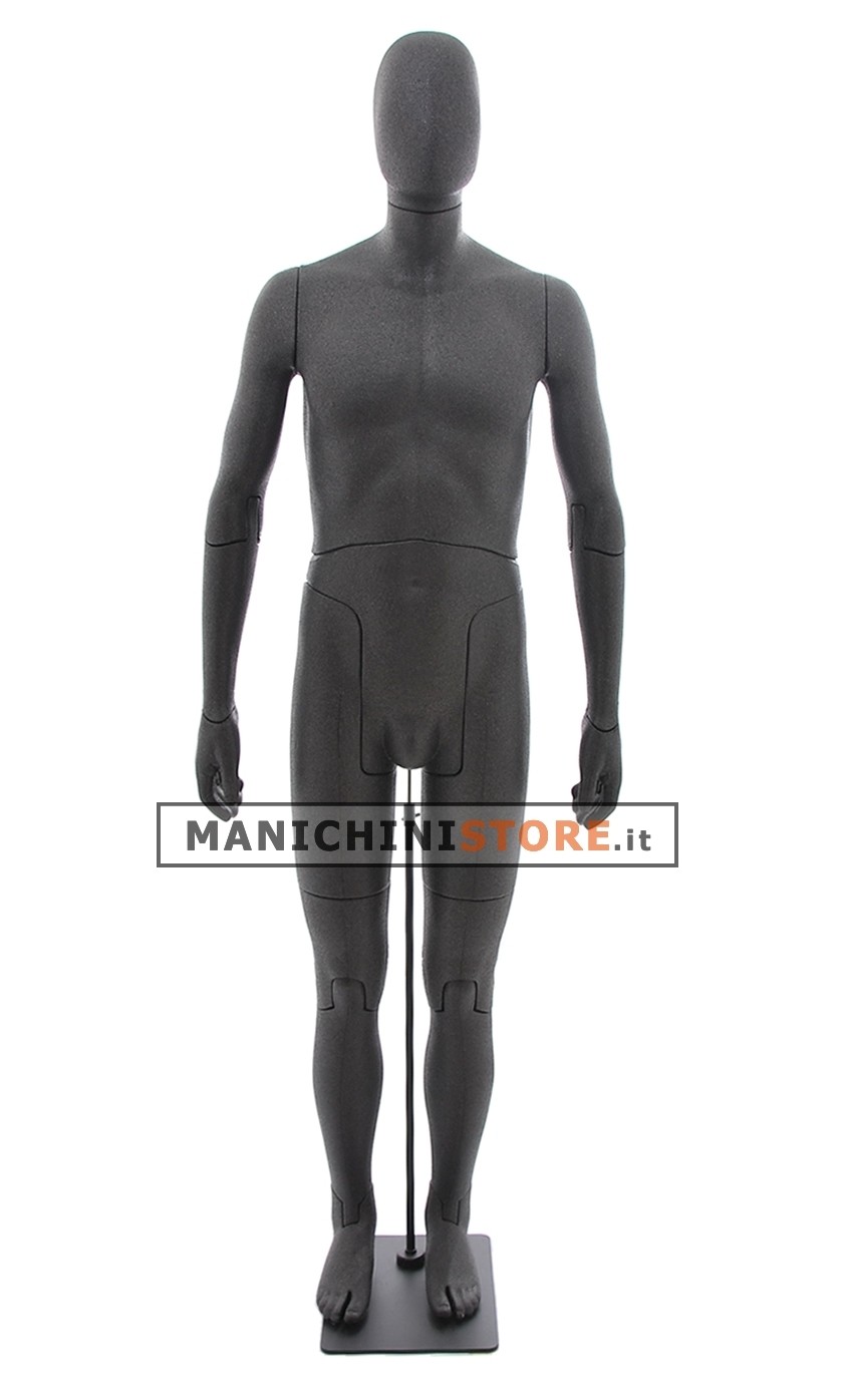 Manichino uomo snodato testa a uovo 01B