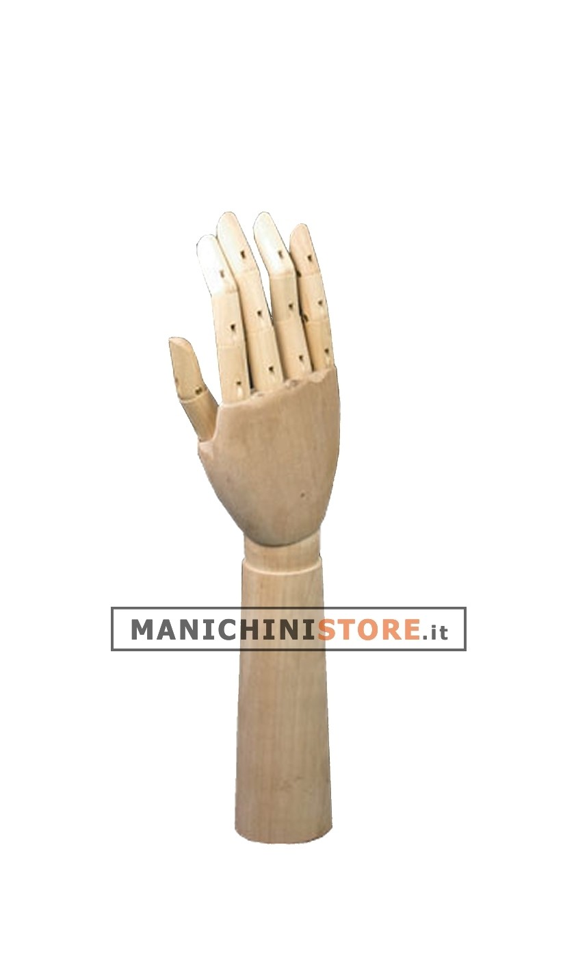 Mano donna in legno articolata alta