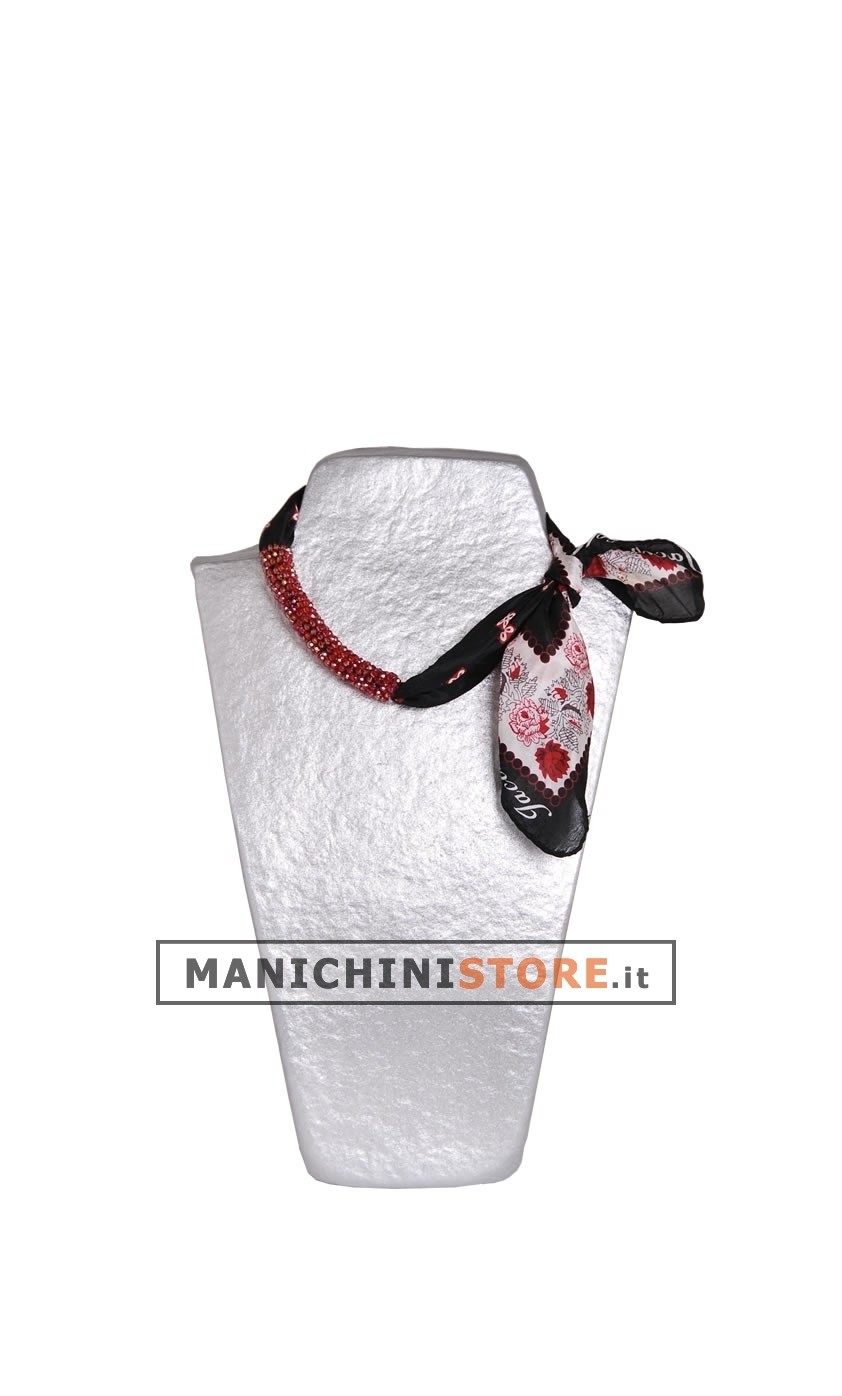 Busto display gioielli a V piccolo argento