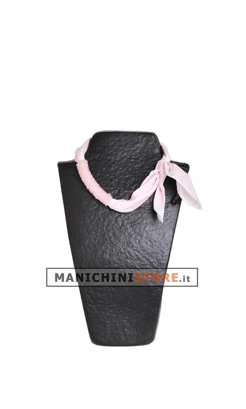 Busto display gioielli a V piccolo nero