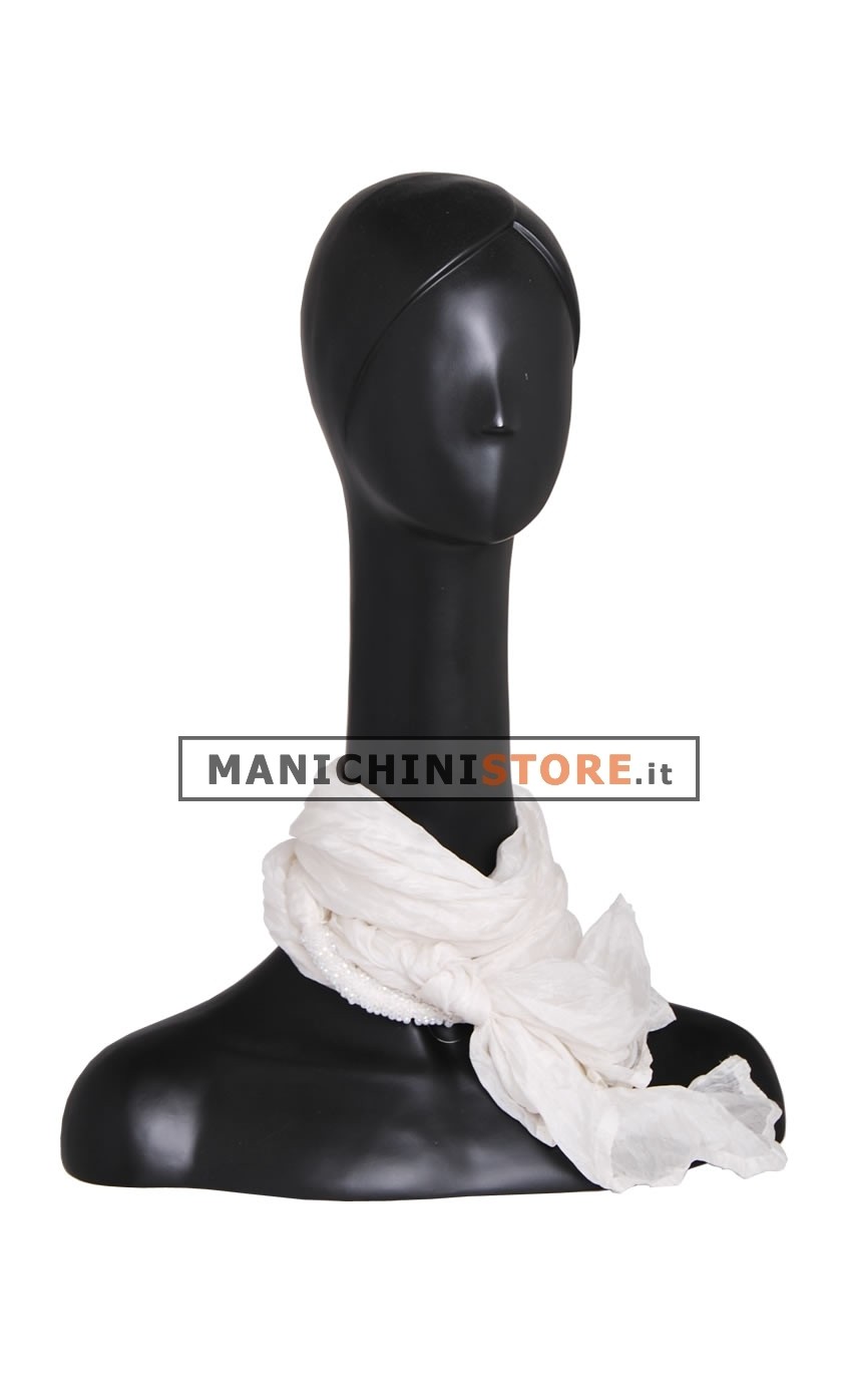 Testa donna stilizzata nera opaca