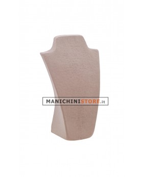 Busto display gioielli a V grande argilla