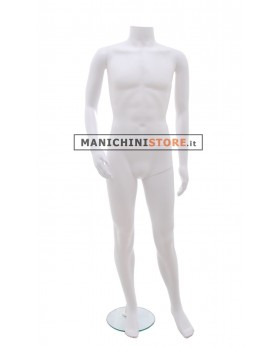 Manichino Ecoplastic uomo senza testa White 1