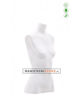 Busto donna Bianco in Cartapesta da banco