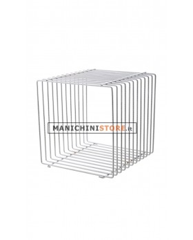 Cubo in filo ferro cromato 40cm