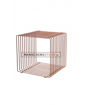 Cubo in filo ferro rame 40cm