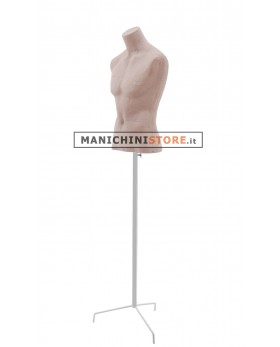 Busto uomo Argilla in Cartapesta