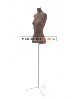 Busto donna Cuoio in Cartapesta