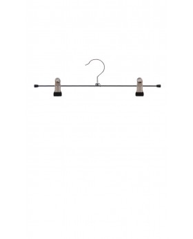 Gruccia metallo pinza 35,5 cm - metallo cromato