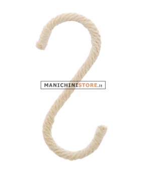 Gancio ad  "S" - Spago Bianco