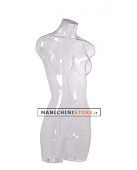 Busto manichino donna trasparente NEW senza base