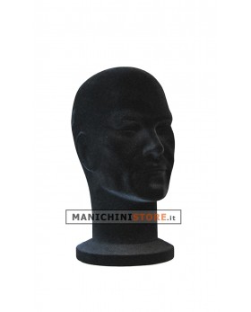 Testa uomo porta accessori in velluto nero