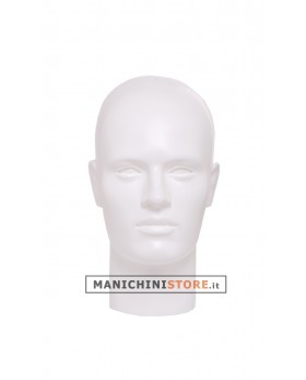 Testa uomo porta accessori precolorata bianca