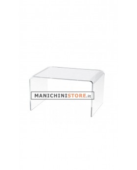 Tavolo espositore in Plexiglass trasparente H 25 cm