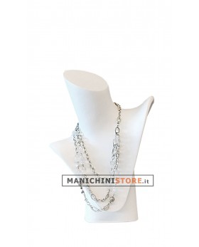 Espositore per collane bianco