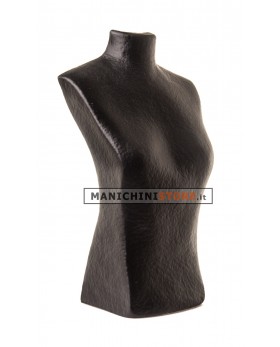 Torso display gioielli cartapesta nero