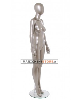 Manichino donna testa uovo - Vogue 3R NICHEL