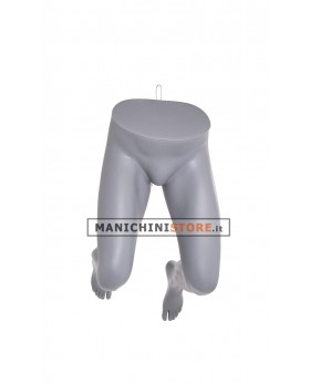 Gambe uomo appese grigie