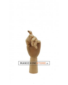 Mano uomo in legno articolata