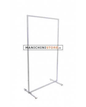 Stender tubo quadrato 60 cm con piedini