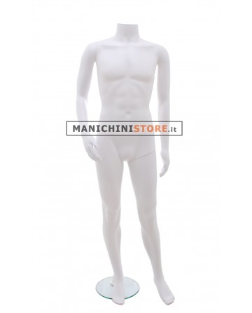Manichino Ecoplastic uomo senza testa White 1