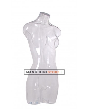 Busto manichino donna trasparente NEW senza base