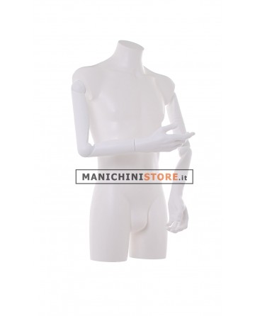 Busto manichino uomo con braccia snodabili N3