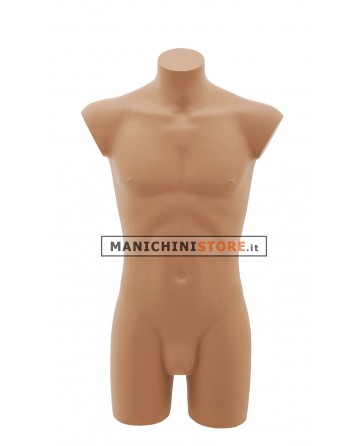 Busto manichino uomo verniciato carne