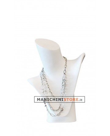 Espositore per collane bianco