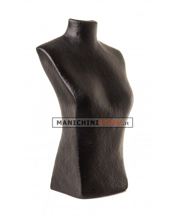 Torso display gioielli cartapesta nero