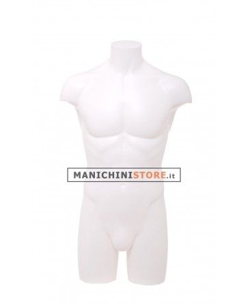 Busto manichino uomo NEW precolorato bianco