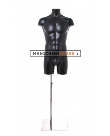 Busto manichino uomo nero NEW