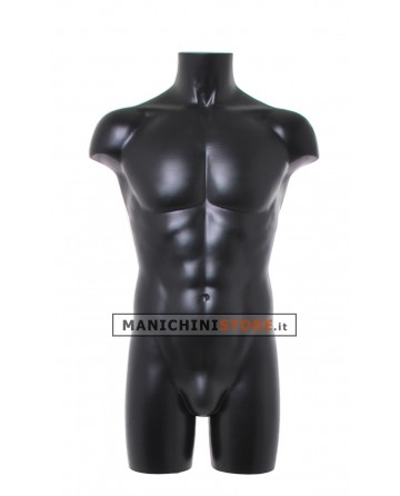 Busto manichino uomo nero NEW senza base